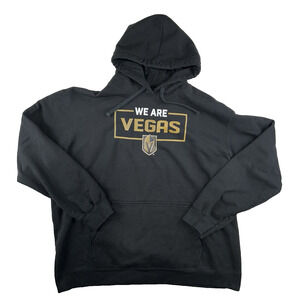 Las Vegas Golden Knights NHL Black Pullover Hoodie Mens 2XL Sweatshirt Fanatics